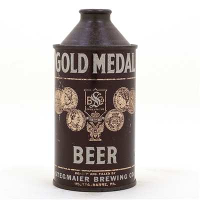 Gold Medal Cone Top Beer Can
