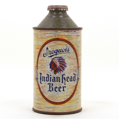 Iroquois Indian Head Cone top Beer Can