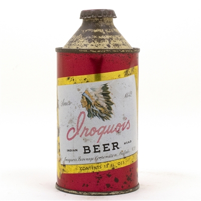 Iroquois Cone Top Beer Can