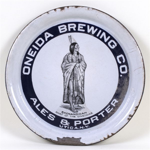 Oneida Brewing Co. 13-inch Pre-Prohibition Porcelain Serving Tray