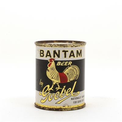 Goebel Bantam Beer 8 oz Flat Top Beer Can