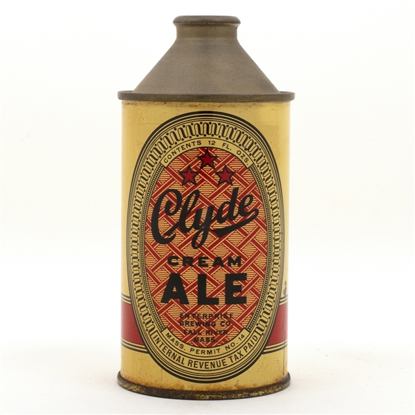 Clyde Cream Ale Cone Top Beer Can