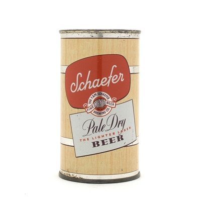Schaefer Pale Dry Beer Flat Top Can