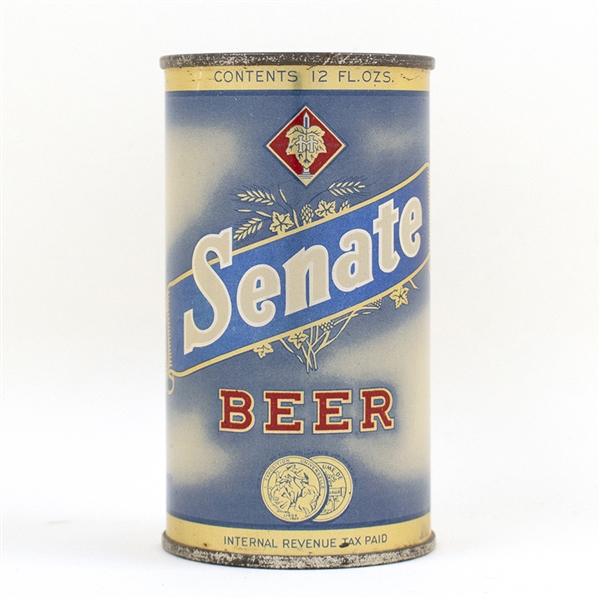 Senate Beer Flat Top Can Christian Heurich