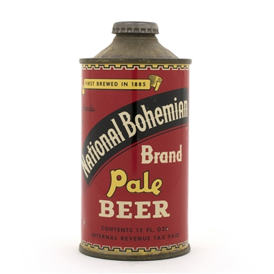 National Bohemian Brand Beer Low Profile Cone Top