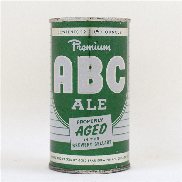 ABC Ale Flat Top Can Vanity Lid