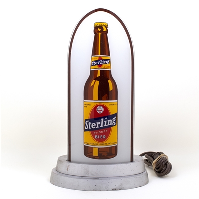 Sterling Beer Cathedral Style Lighted Sign