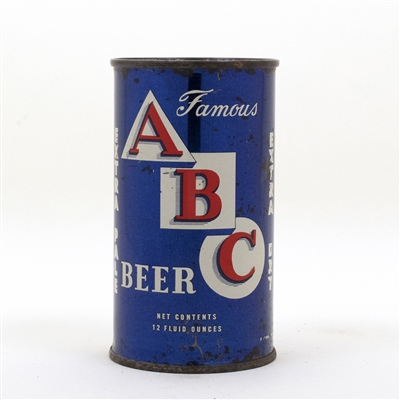 ABC Beer Flat Top Beer Can