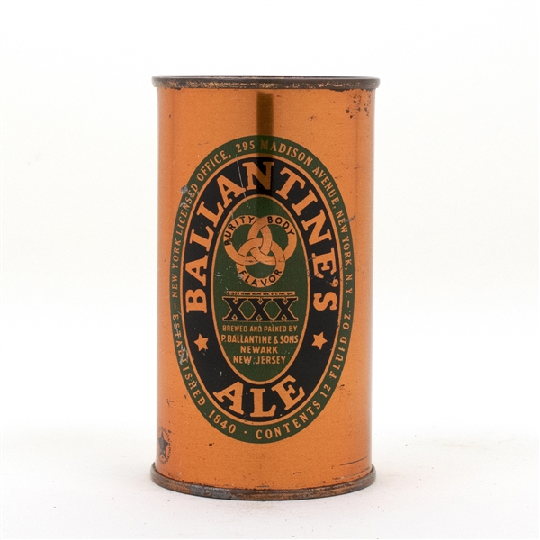 Ballantines Ale Flat Top Beer Can