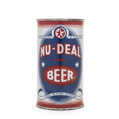 Nu-Deal Beer Opening Instruction Flat Top Can