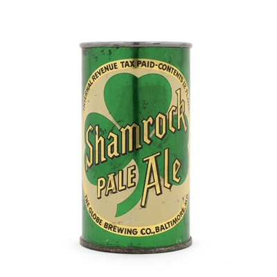 Shamrock Pale Ale Flat Top Beer Can