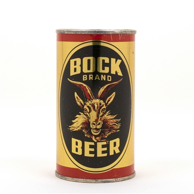 Bock Brand Flat Top Beer Can