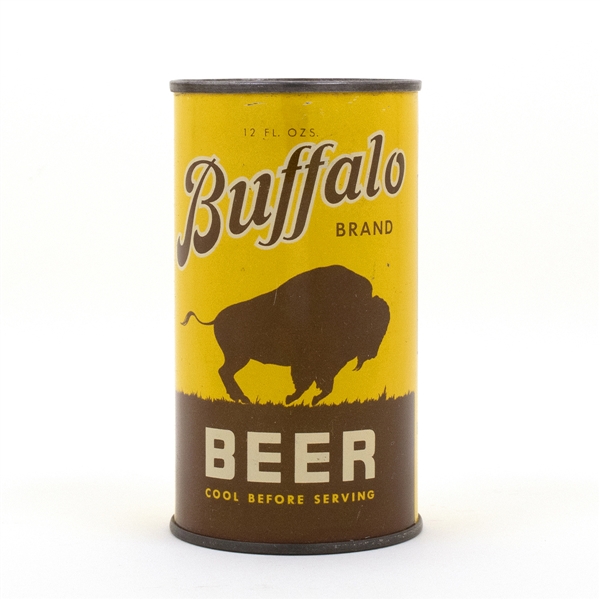 Buffalo Beer Opening Instruction Flat Top Beer Can