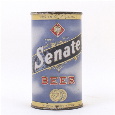 Senate Beer Flat Top Can 132-14 Code 44 1946