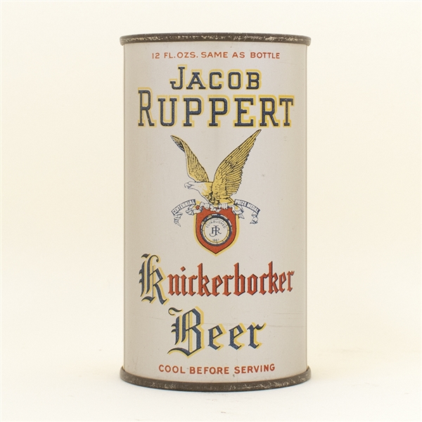 Jacob Ruppert Knickerbocker Instructional Flat Top Beer Can