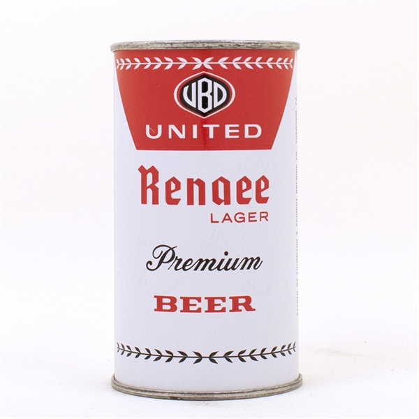 United Renaee Lager Premium Beer Can