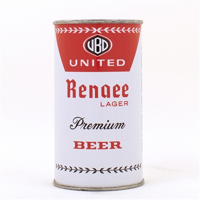 United Renaee Lager Premium Beer Can