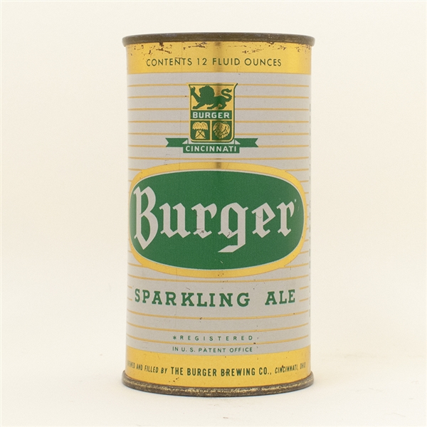 Burger Ale Flat Top Beer Can