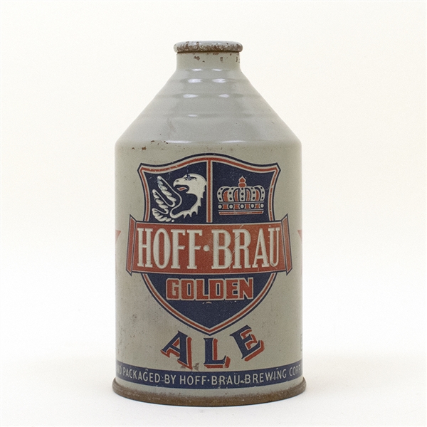 Hoff-Brau Ale Rare Gray Crowntainer Cone Top