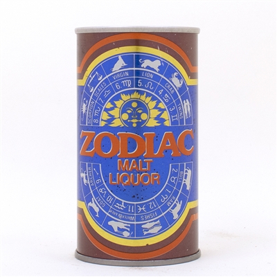 Zodiac Malt Liquor UNLISTED Pull Ring Can