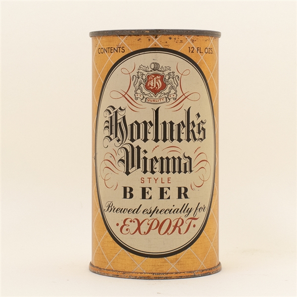 Horlucks Vienna Export Instructional Flat Top Beer Can