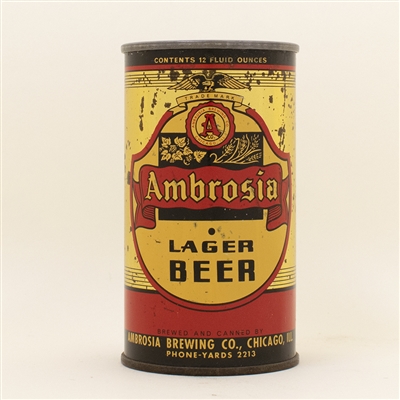 Ambrosia Beer Opening Instruction Flat Top Can