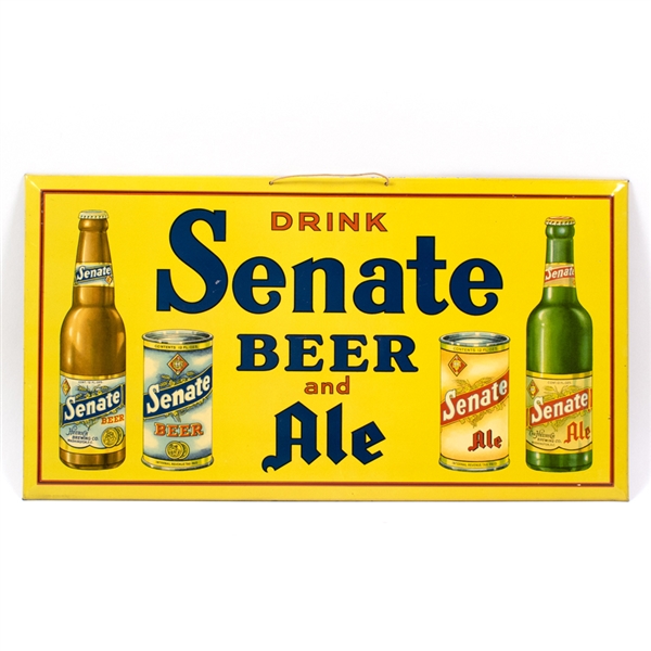 Senate Beer Ale Cans Bottles TOC Sign
