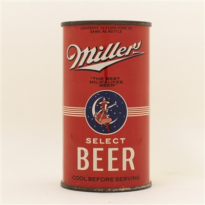 Miller Beer Opening Instruction Flat Top Can