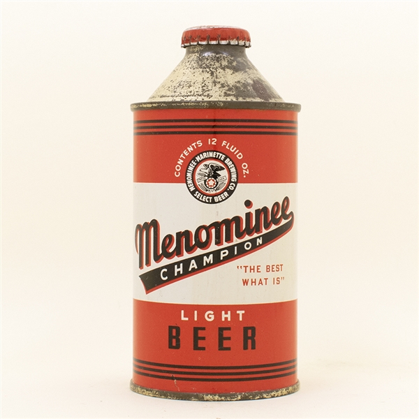 Menominee Beer Cone Top Can