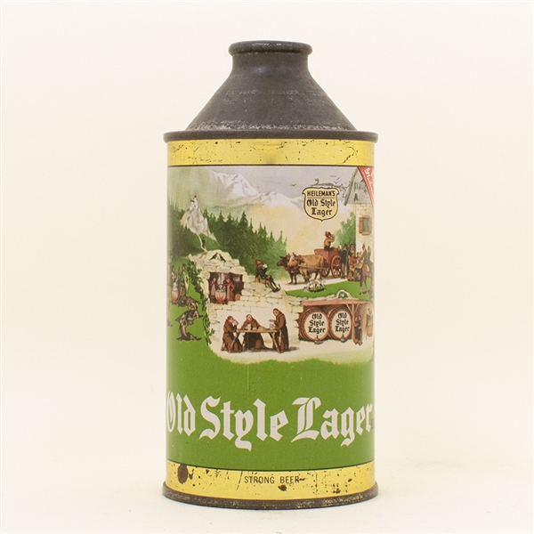 Old Style Lager Beer Cone Top Can