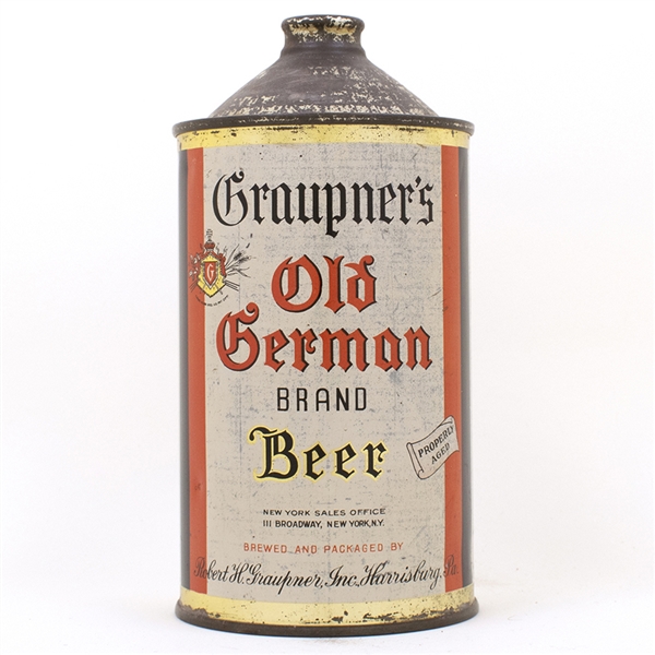 Graupners Old German Brand Beer Quart Can