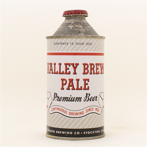 Valley Brew Pale Premium Beer Label El Dorado Brewing Co IRTP Stockton Ca 