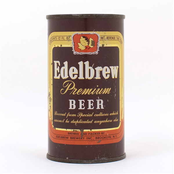 Edelbrew Premium Beer Flat Top Can