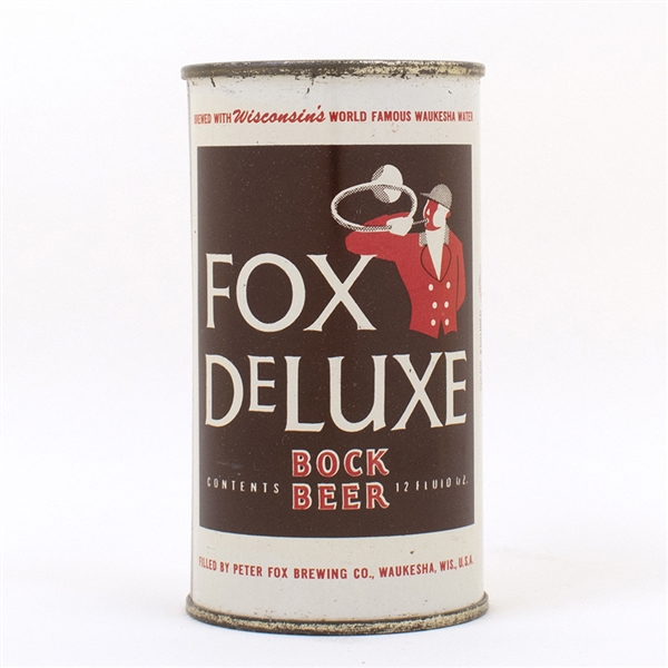 Fox Deluxe Bock Beer Flat Top Can
