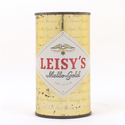 Leisys Mello-Gold Flat Top Beer Can
