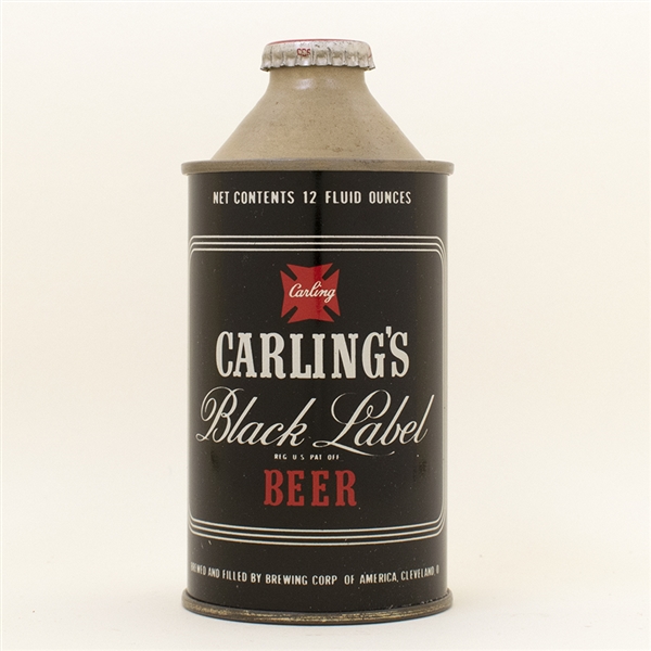 Carlings Black Label Cone Top Beer Can