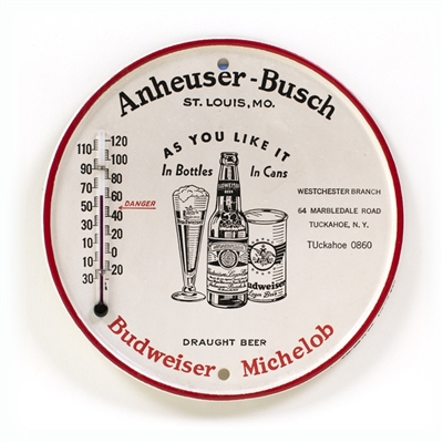 Anheuser-Busch Budweiser Michelob Can Thermometer