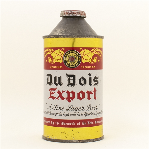 DuBois Export Beer Cone Top Can