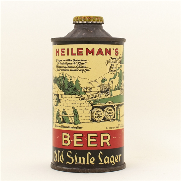 Heilemans Old Style Early FBIR Cone Top Beer Can