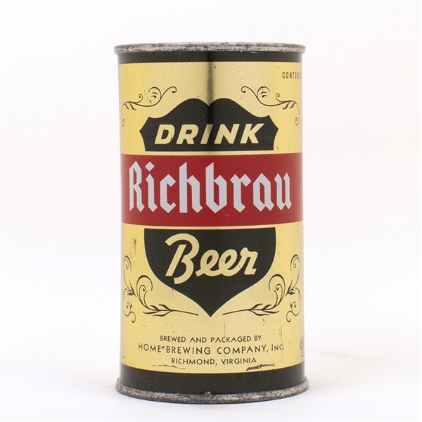 Richbrau DRINK Beer Gold METALLIC Flat Top
