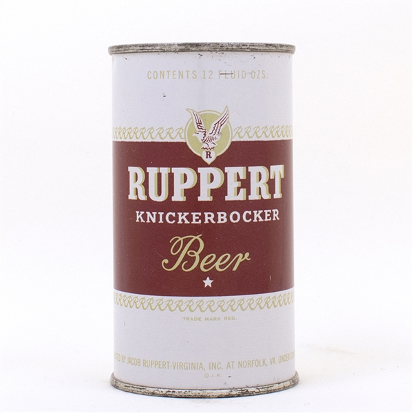 Ruppert KNICKERBOCKER Beer Flat Top NORFOLK VA