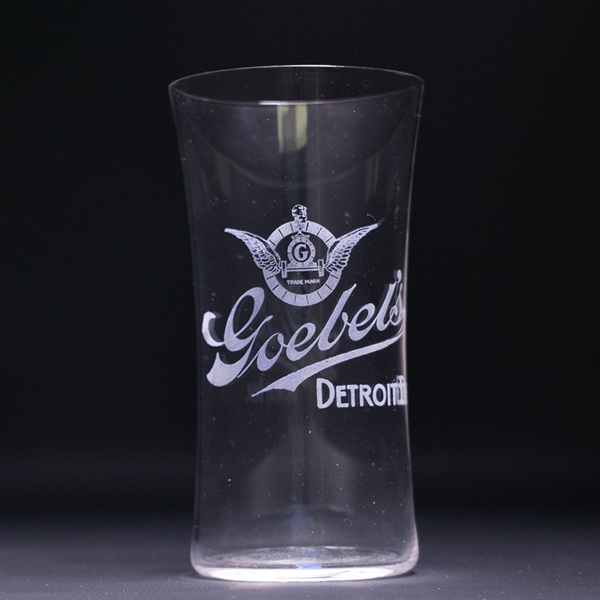 Goebels Detroit Beer Pre-Prohibition Etched Glass 