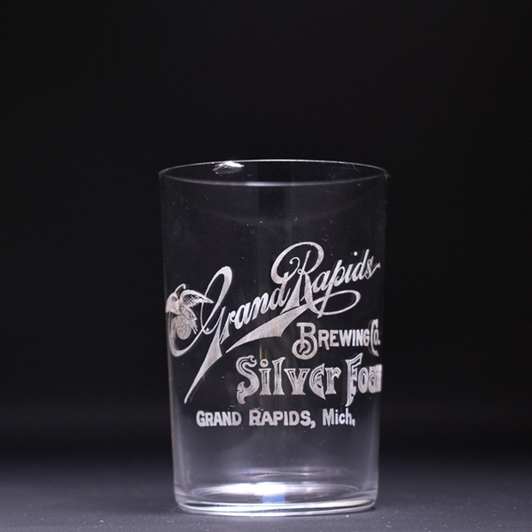 Grand Rapids Silver Foam Pre-Prohibition Etched Glass 