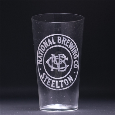 National Brewing Pre-Prohibition Etched Drinking Glass 