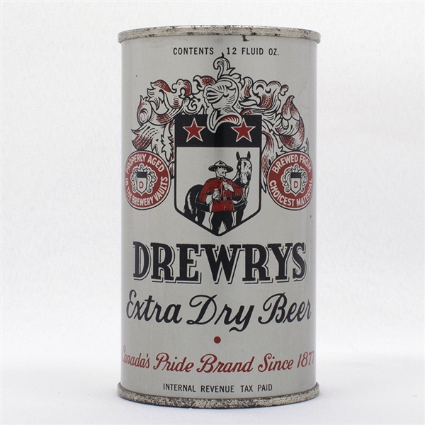 Drewrys Beer Opening Instruction Flat Top Can  55-34