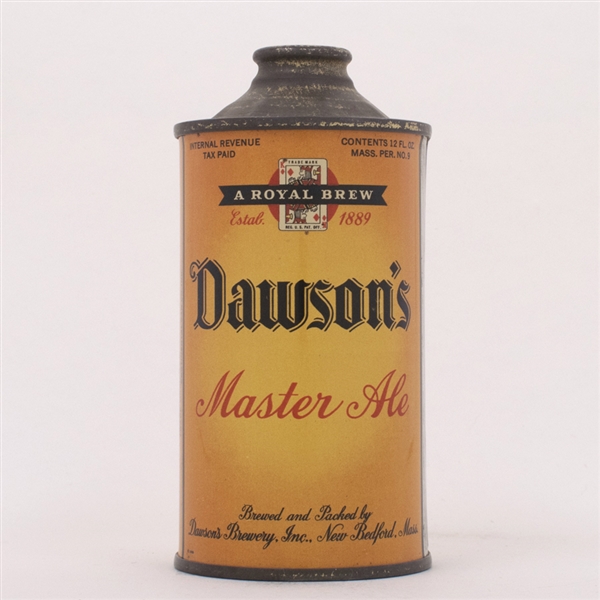 Dawsons Master Ale Cone Top Can 158-26