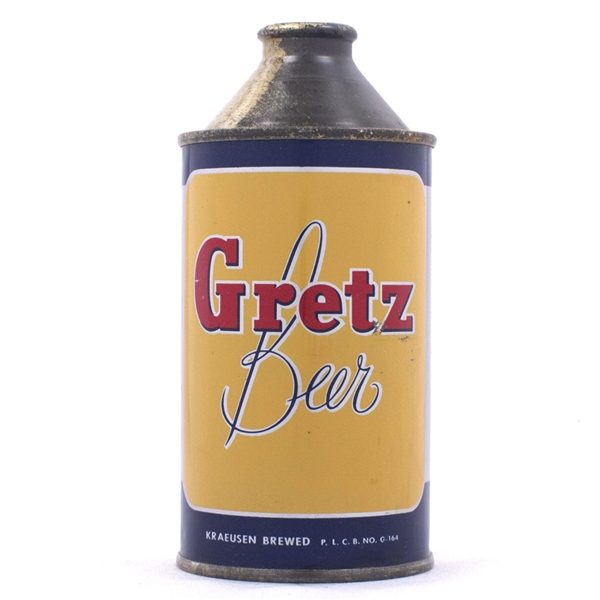 Gretz Beer Cone Top Can 167-31