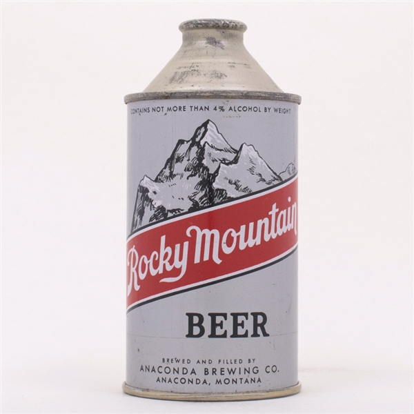 Rocky Mountain Beer Cone Top Can 182-7