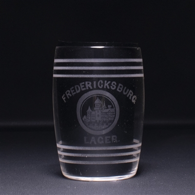 Fredericksburg Lager Pre-Prohibition Etched Glass