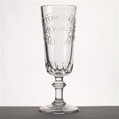 Tennessee Brewing Pre-Prohibition Embossed Stem Glass